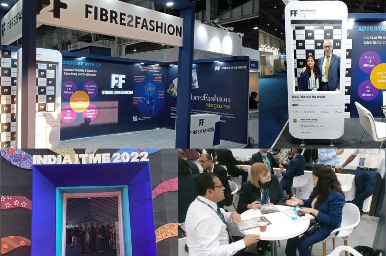 Fibre2Fashion’s booth at India ITME witnesses good inflow of visitors