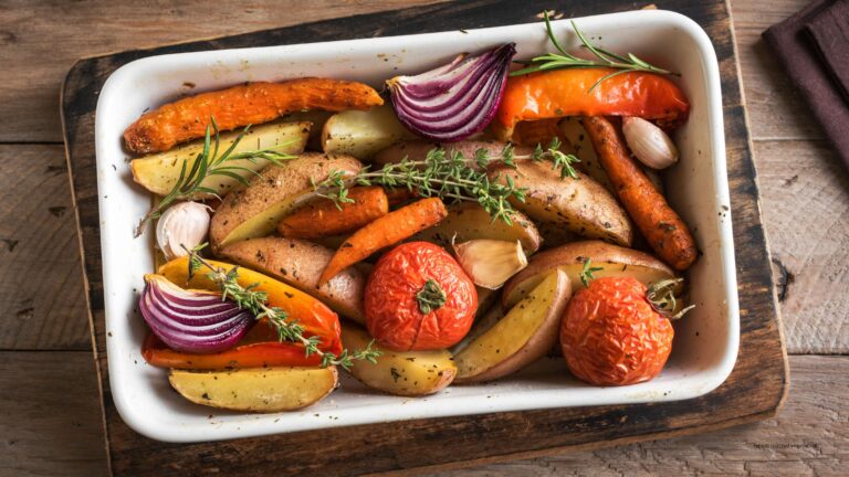 How do you reheat roasted vegetables