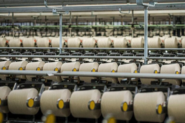 Cotton yarn prices rise further in north India, production in mills up